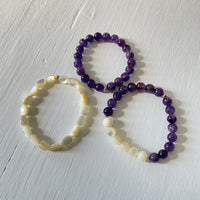 Beyond Wisdom Amethyst ZEN Bracelet Stack