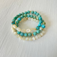 Be Bold & Protected Turquoise ZEN Bracelet Stack
