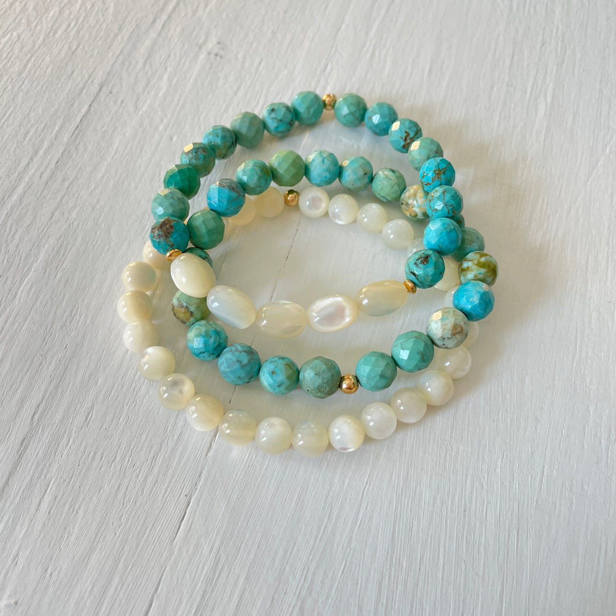 Be Bold & Protected Turquoise ZEN Bracelet Stack