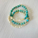 Be Bold & Protected Turquoise ZEN Bracelet Stack