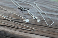 Ball chains for Simply Conch Shell Necklace with mini gem by ZEN by Karen Moore on wood background