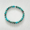 Mini Be Bold Turquoise Bracelet by ZEN by Karen Moore overhead alt view 2 on white background