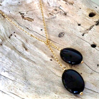 Be Grounded Agate Zen Wrap Necklace by ZEN by Karen Moore on driftwood