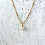 Simply Pearl-fect Necklace by ZEN by Karen Moore on white background