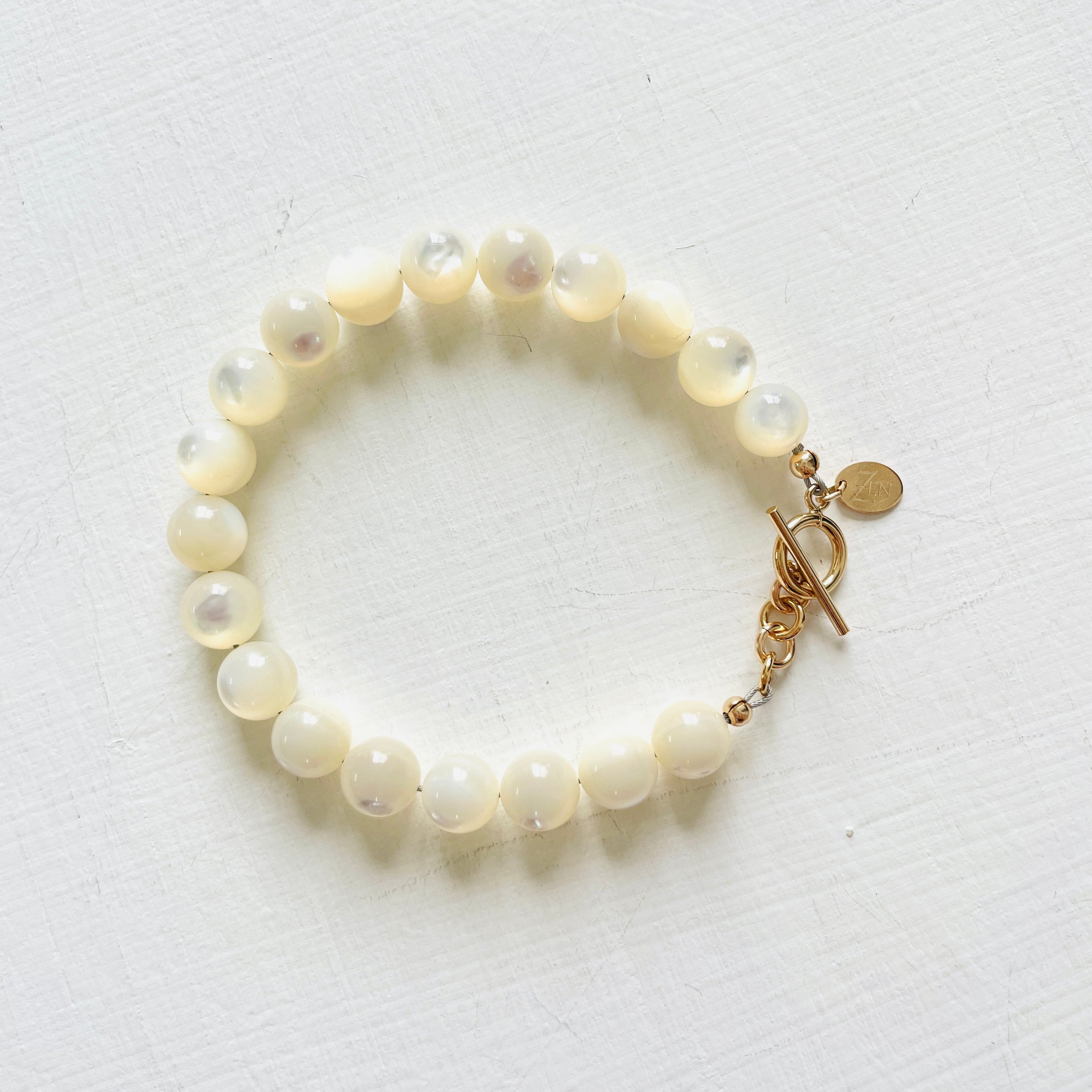 Nurtured By Nature Mother-Of-Pearl Bracelet – ZEN by Karen Moore