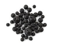 Lava stone beads by ZEN by Karen Moore  on white background