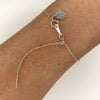 Shine On Herkimer Diamond Bracelet by ZEN by Karen Moore jewelry view of clasp on wrist