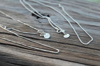 Ball chains for Mermaid Treasure Charm Necklace by ZEN by Karen Moore on wood background