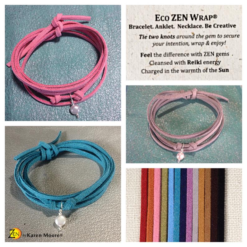 Image of three Eco ZEN Wraps and rainbow of bands