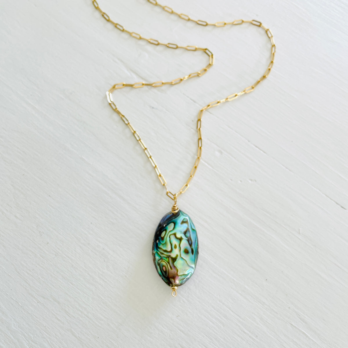 Make a Statement Abalone Necklace