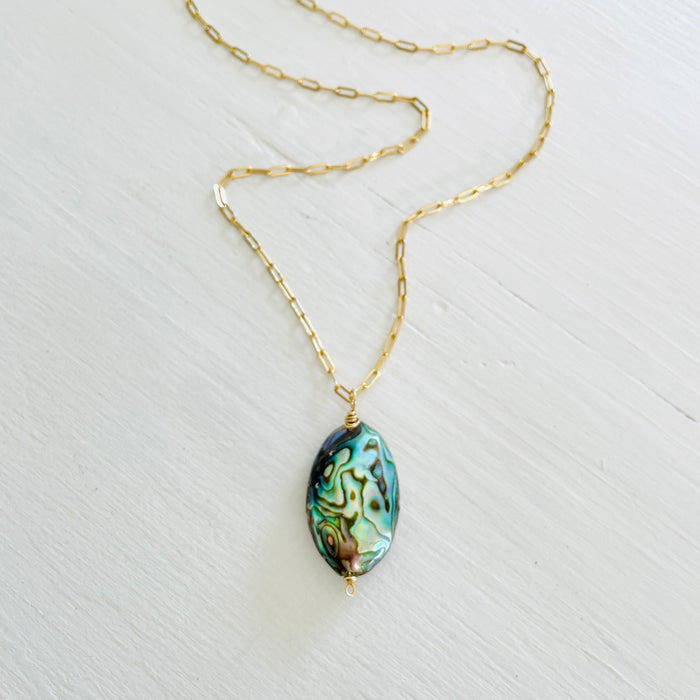 Make a Statement Abalone Necklace