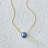 Floating Peacock Pearl Adjustable Necklace