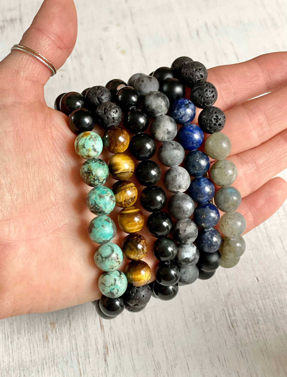 Menz ZEN Bracelets by ZEN by Karen Moore displayed on a hand