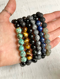 Menz ZEN Bracelets by ZEN by Karen Moore displayed on a hand